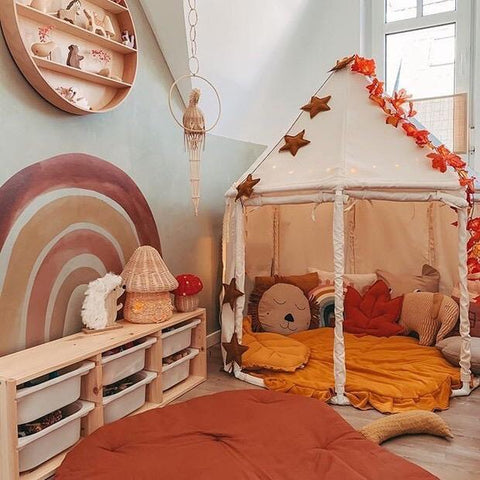 HYGGE Cream White Octagon Play Tent HYGGE Cream White Octagon Play Tent