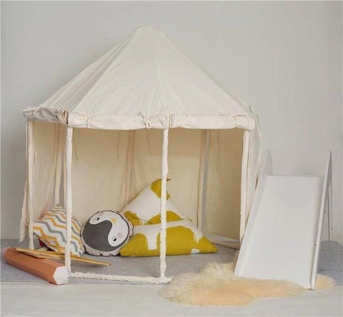 HYGGE Cream White Octagon Play Tent - Kids Haven HYGGE Cream White Octagon Play Tent - Kids Haven