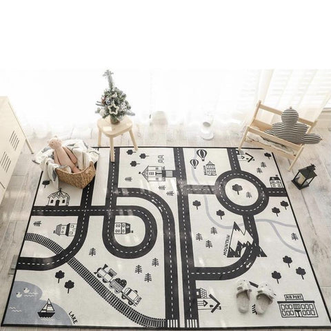 HYGGE Road Map Rug - Kids Haven HYGGE Road Map Rug - Kids Haven