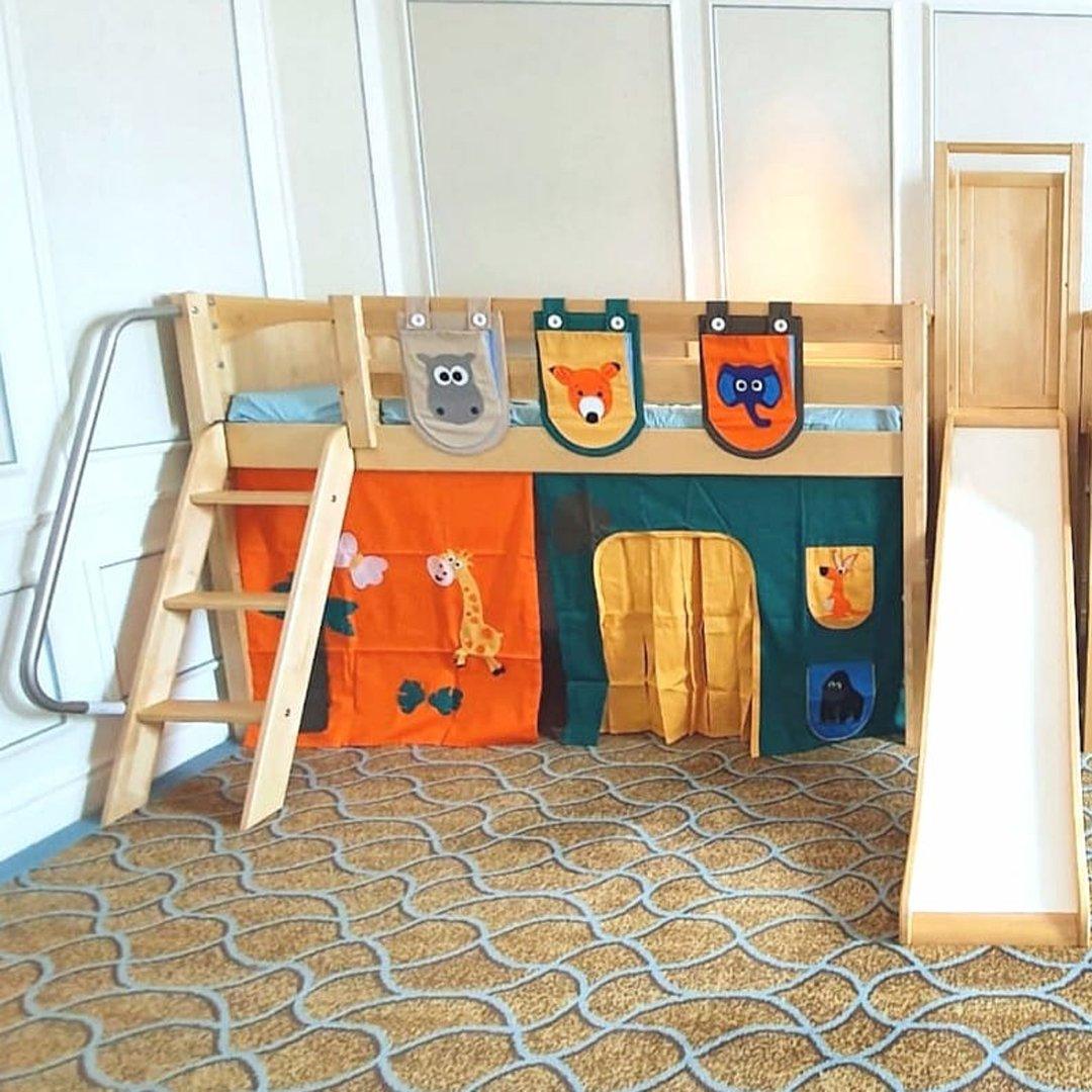 Snuggle Jungle underbed Curtains Snuggle Jungle underbed Curtains