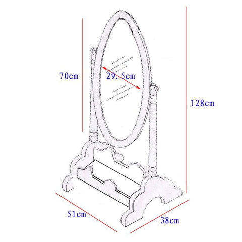 LEKEN Fairies Standing Mirror - Kids Haven LEKEN Fairies Standing Mirror - Kids Haven