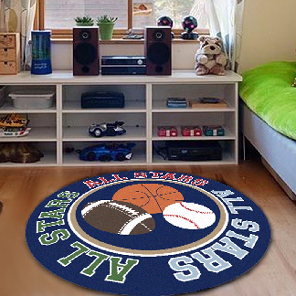 EFFEN All Stars Round Rug - Kids Haven EFFEN All Stars Round Rug - Kids Haven