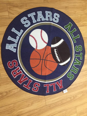 EFFEN All Stars Round Rug - Kids Haven EFFEN All Stars Round Rug - Kids Haven