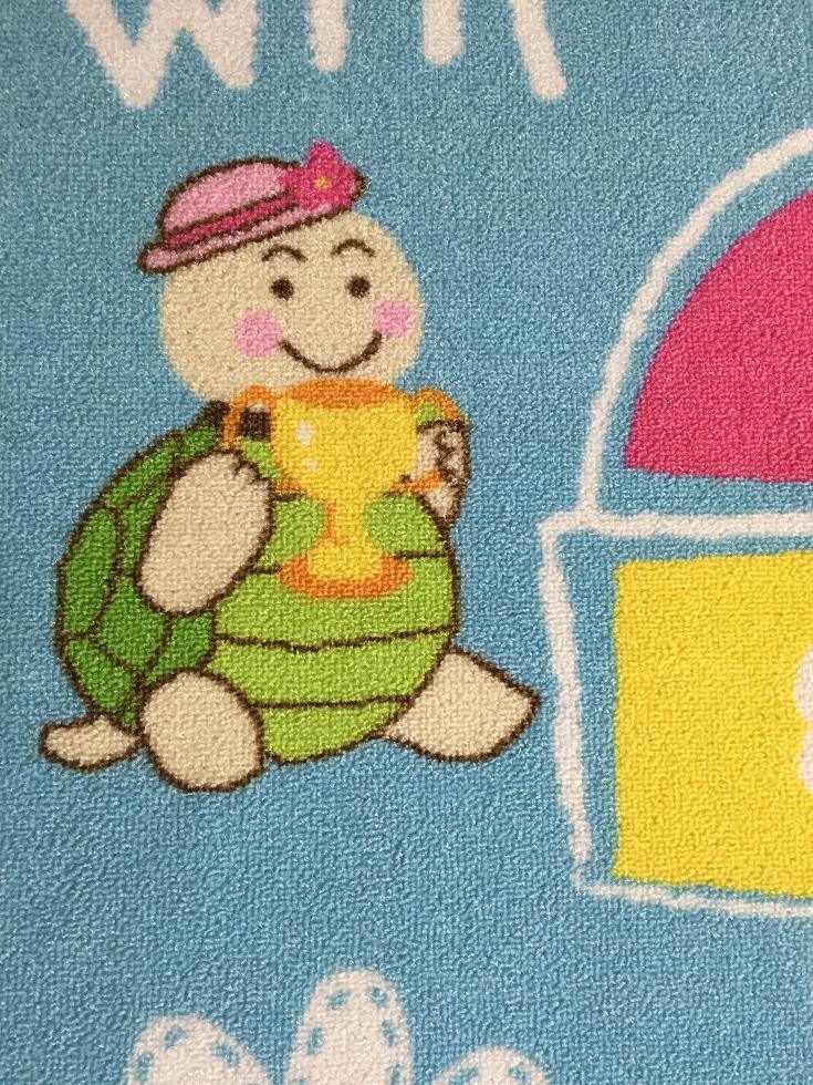 EFFEN Hare & the Tortoise Hopscotch Rug - Kids Haven EFFEN Hare & the Tortoise Hopscotch Rug - Kids Haven
