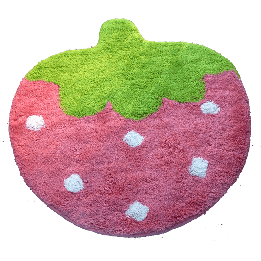 EFFEN Strawberry Shape Rug (3 Sizes) EFFEN Strawberry Shape Rug (3 Sizes)