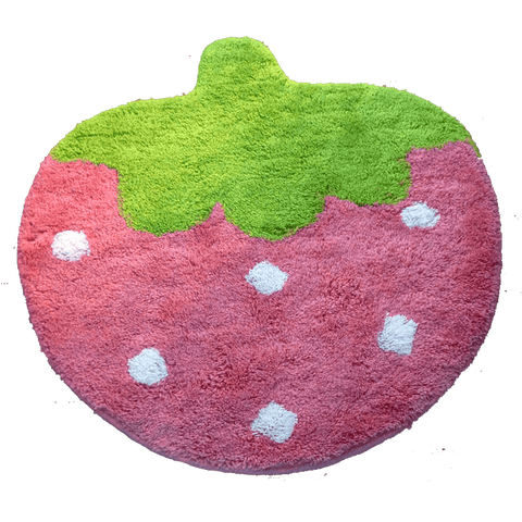 EFFEN Strawberry Shape Rug (3 Sizes) EFFEN Strawberry Shape Rug (3 Sizes)