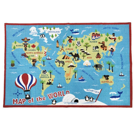 EFFEN World Map Rug EFFEN World Map Rug