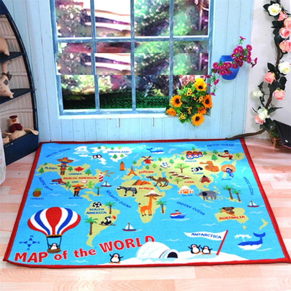 EFFEN World Map Rug - Kids Haven EFFEN World Map Rug - Kids Haven
