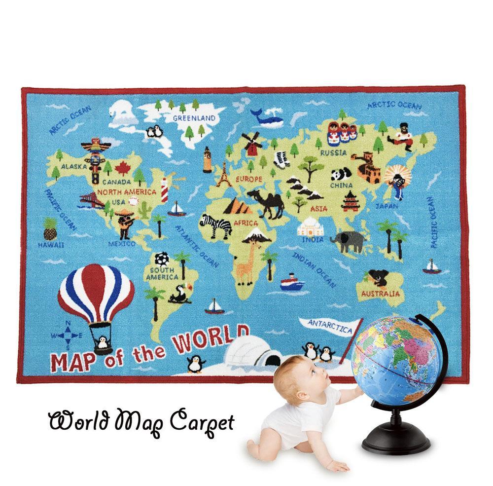 EFFEN World Map Rug - Kids Haven EFFEN World Map Rug - Kids Haven