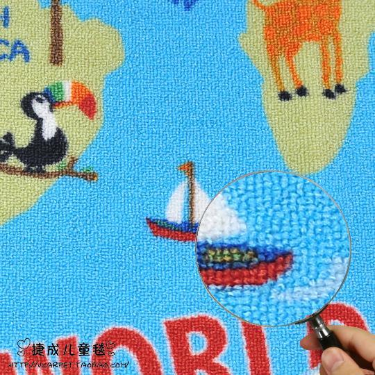 EFFEN World Map Rug - Kids Haven EFFEN World Map Rug - Kids Haven
