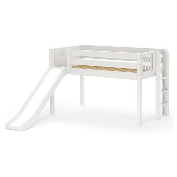 Maxtrix Low Loft w Front Slide (Ladder or Staircase) - fabric options - Kids Haven Maxtrix Low Loft w Front Slide (Ladder or Staircase) - fabric options - Kids Haven