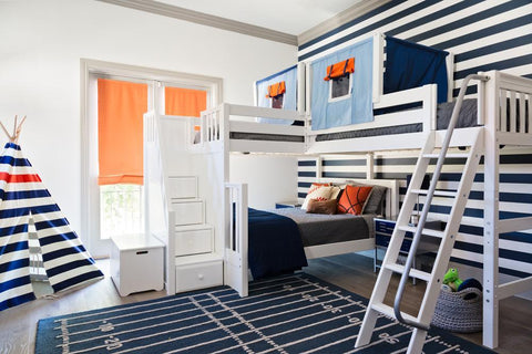 Maxtrix Corner High Loft Bunk - with options - Kids Haven Maxtrix Corner High Loft Bunk - with options - Kids Haven