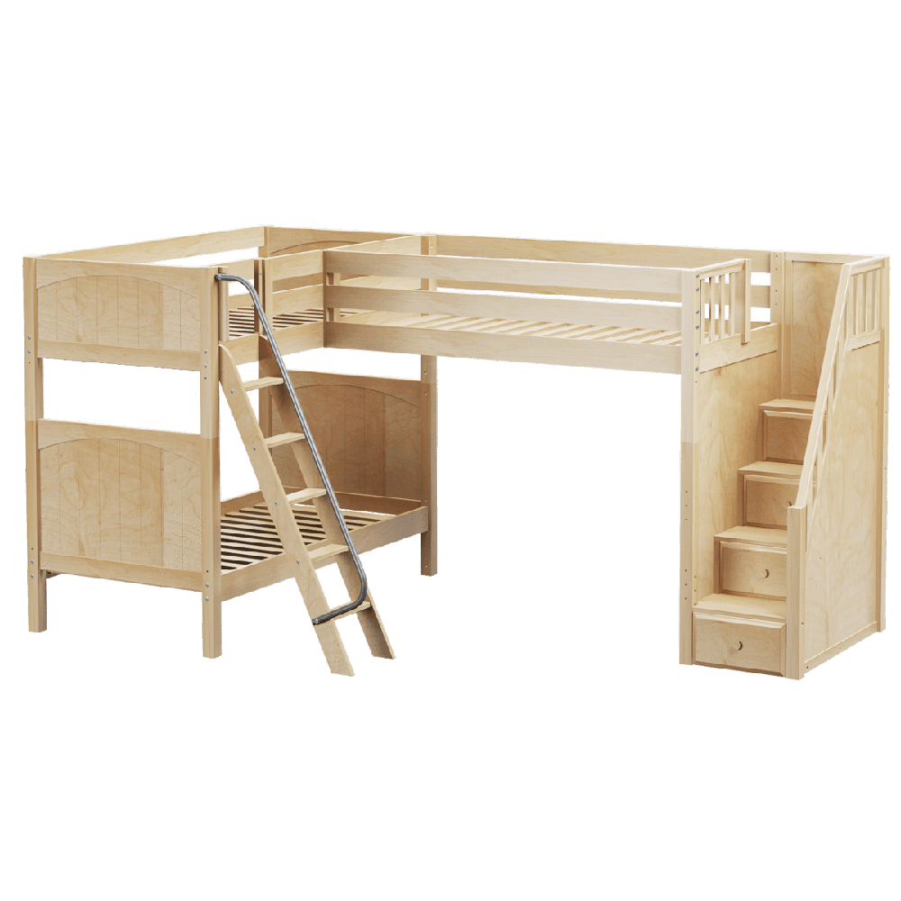 Maxtrix Corner High Loft Bunk (Angled/Staircase) Maxtrix Corner High Loft Bunk (Angled/Staircase)