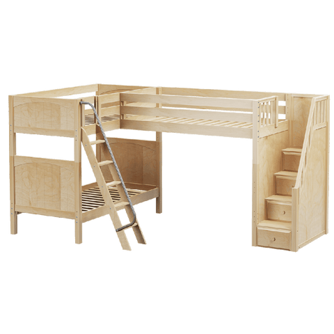Maxtrix Corner High Loft Bunk (Angled/Staircase) Maxtrix Corner High Loft Bunk (Angled/Staircase)