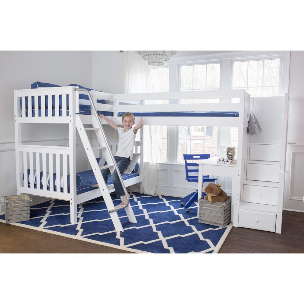Maxtrix Corner High Loft Bunk - with options - Kids Haven Maxtrix Corner High Loft Bunk - with options - Kids Haven