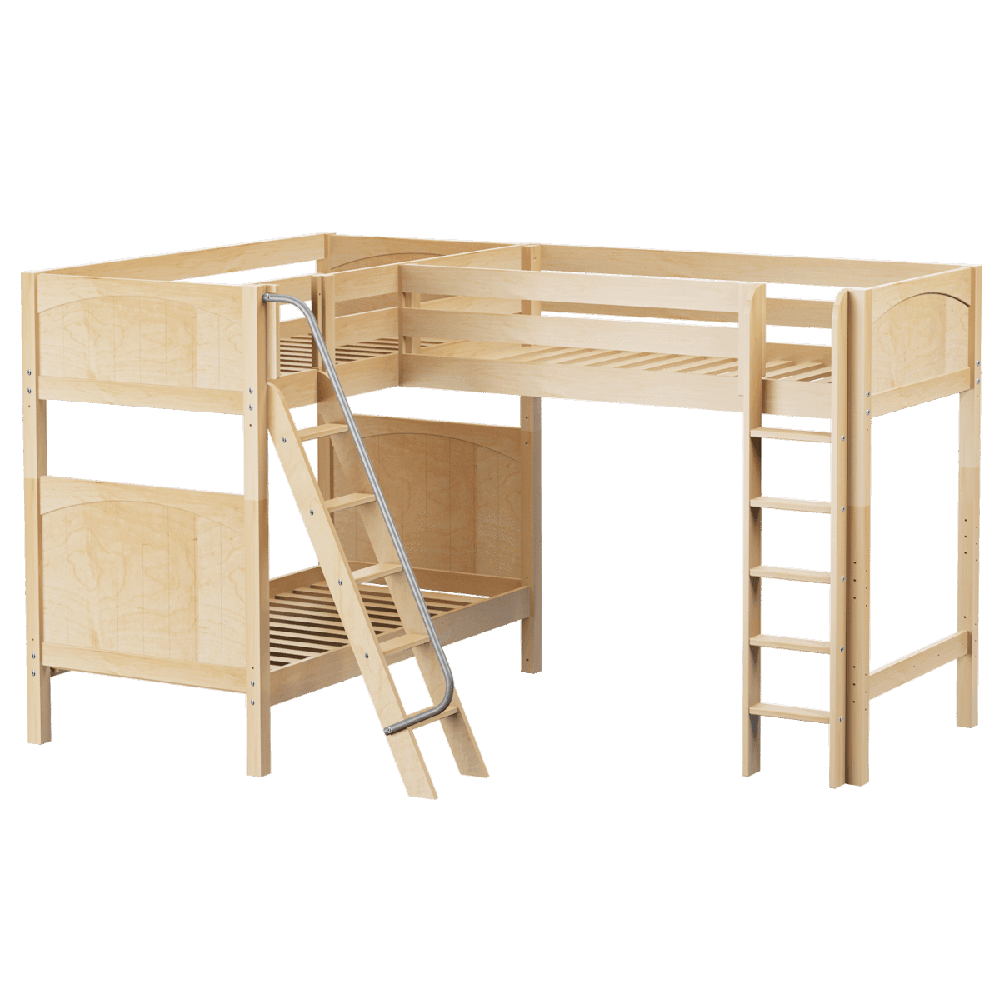 Maxtrix Corner High Loft Bunk - with options - Kids Haven Maxtrix Corner High Loft Bunk - with options - Kids Haven