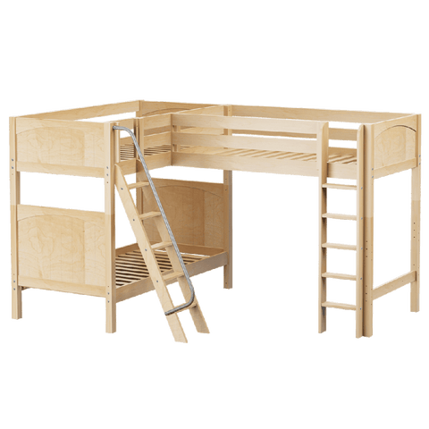 Maxtrix Corner High Loft Bunk - with options - Kids Haven Maxtrix Corner High Loft Bunk - with options - Kids Haven