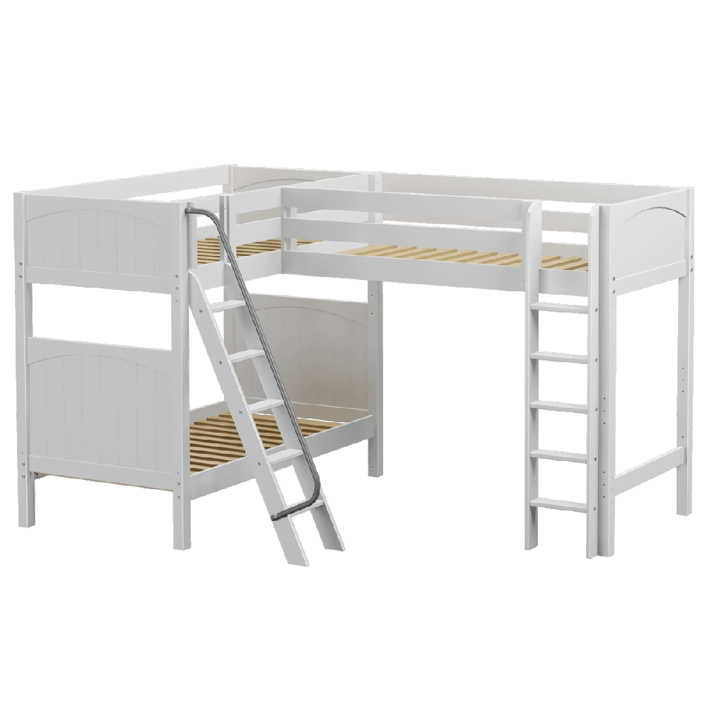 Maxtrix Corner High Loft Bunk - with options - Kids Haven Maxtrix Corner High Loft Bunk - with options - Kids Haven