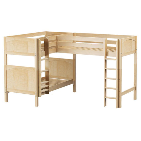 Maxtrix Corner High Loft Bunk - with options - Kids Haven Maxtrix Corner High Loft Bunk - with options - Kids Haven