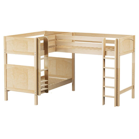 Maxtrix Corner High Loft Bunk - with options - Kids Haven