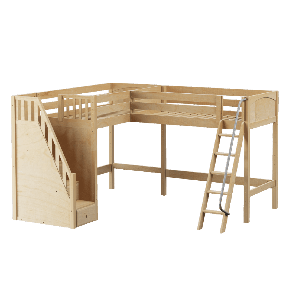 Maxtrix Corner High Loft Loft - with options - Kids Haven Maxtrix Corner High Loft Loft - with options - Kids Haven
