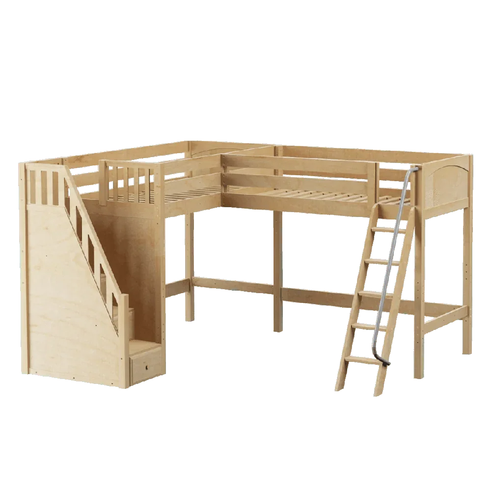 Maxtrix Corner High Loft Loft - with options - Kids Haven