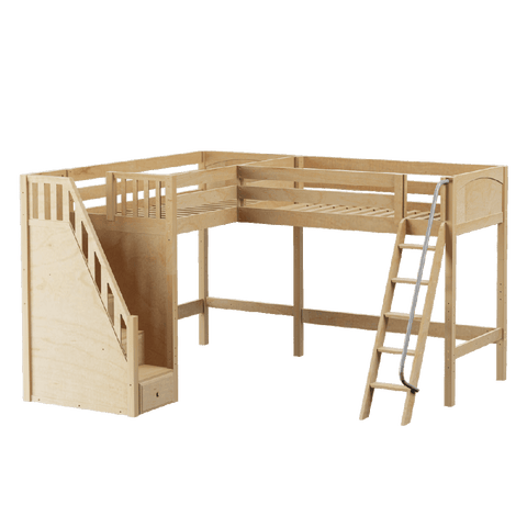 Maxtrix Corner High Loft Loft - with options - Kids Haven