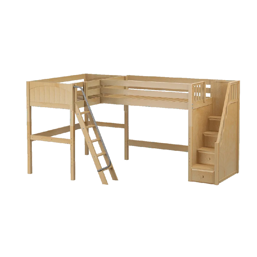 Maxtrix Corner High Loft Loft - with options - Kids Haven