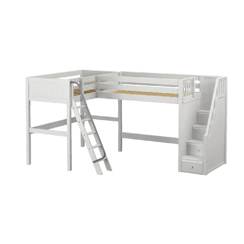 Maxtrix Corner High Loft Loft - with options - Kids Haven