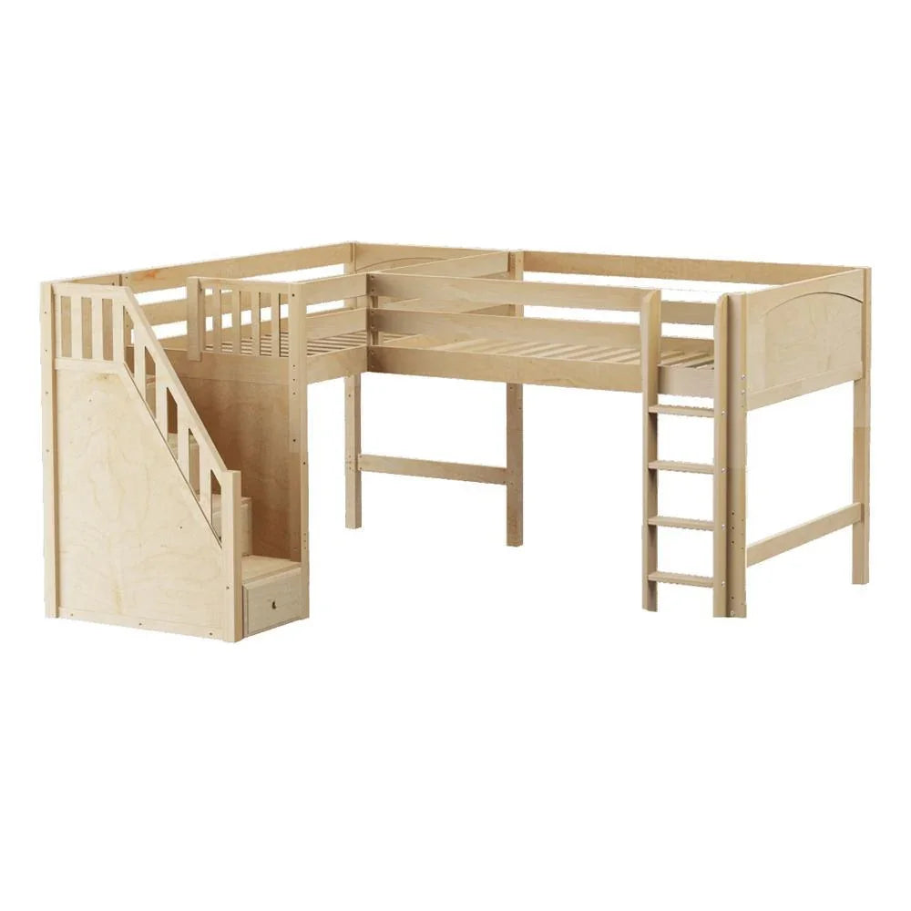 Maxtrix Corner Mid Loft Loft - with options - Kids Haven