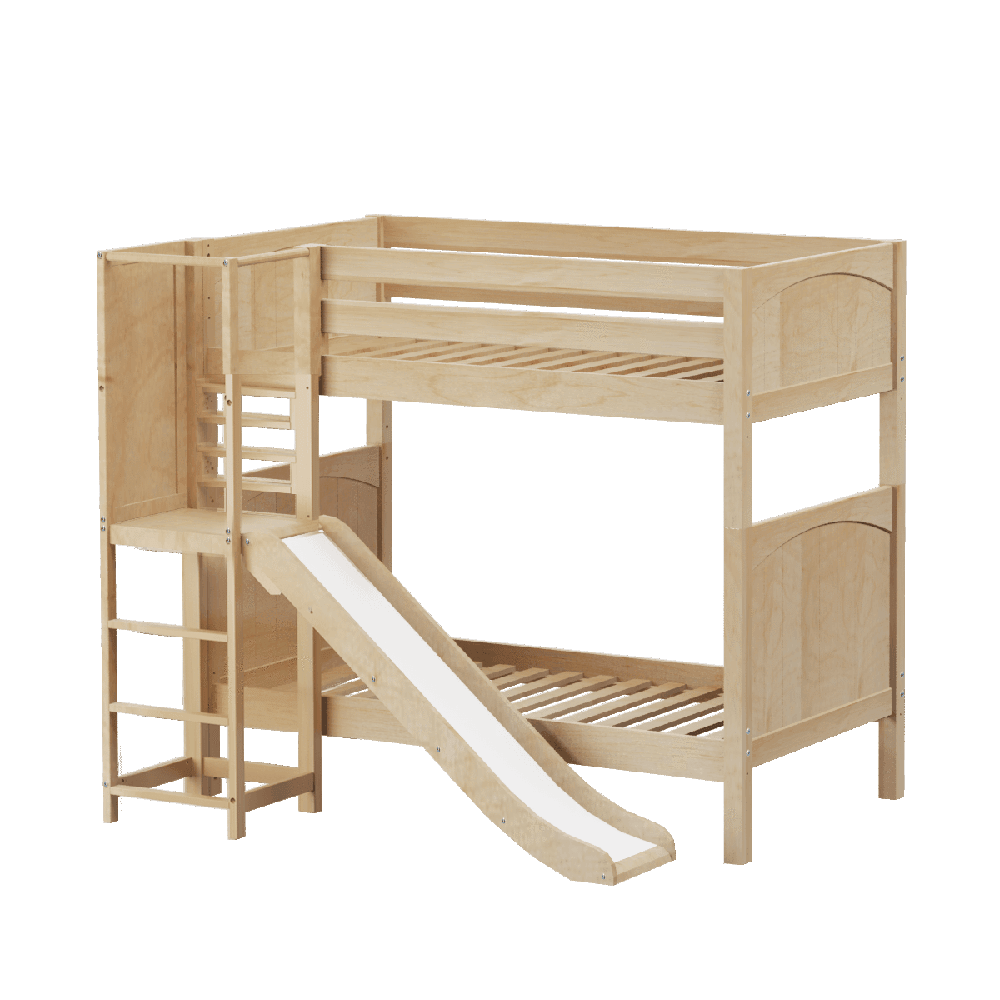 Maxtrix High Bunk w Slide Platform (Choose front or side) - Kids Haven Maxtrix High Bunk w Slide Platform (Choose front or side) - Kids Haven