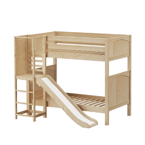 Maxtrix High Bunk w Slide Platform (Choose front or side) - Kids Haven Maxtrix High Bunk w Slide Platform (Choose front or side) - Kids Haven