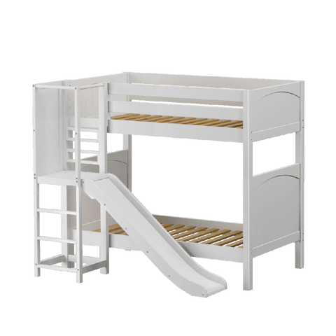 Maxtrix High Bunk w Slide Platform (Choose front or side) - Kids Haven Maxtrix High Bunk w Slide Platform (Choose front or side) - Kids Haven