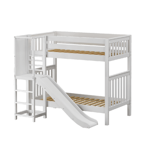 Maxtrix High Bunk w Slide Platform (Choose front or side) - Kids Haven Maxtrix High Bunk w Slide Platform (Choose front or side) - Kids Haven