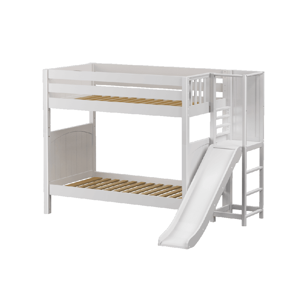 Maxtrix High Bunk w Slide Platform (Choose front or side) - Kids Haven Maxtrix High Bunk w Slide Platform (Choose front or side) - Kids Haven