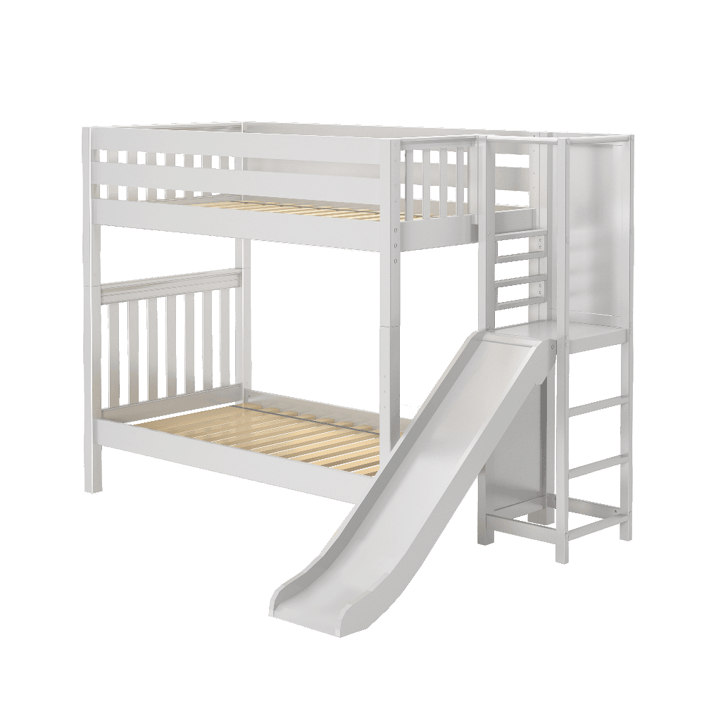 Maxtrix High Bunk w Slide Platform (Choose front or side) - Kids Haven Maxtrix High Bunk w Slide Platform (Choose front or side) - Kids Haven