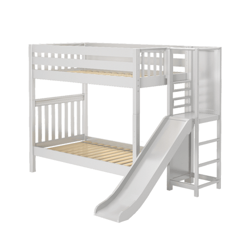 Maxtrix High Bunk w Slide Platform (Choose front or side) - Kids Haven Maxtrix High Bunk w Slide Platform (Choose front or side) - Kids Haven