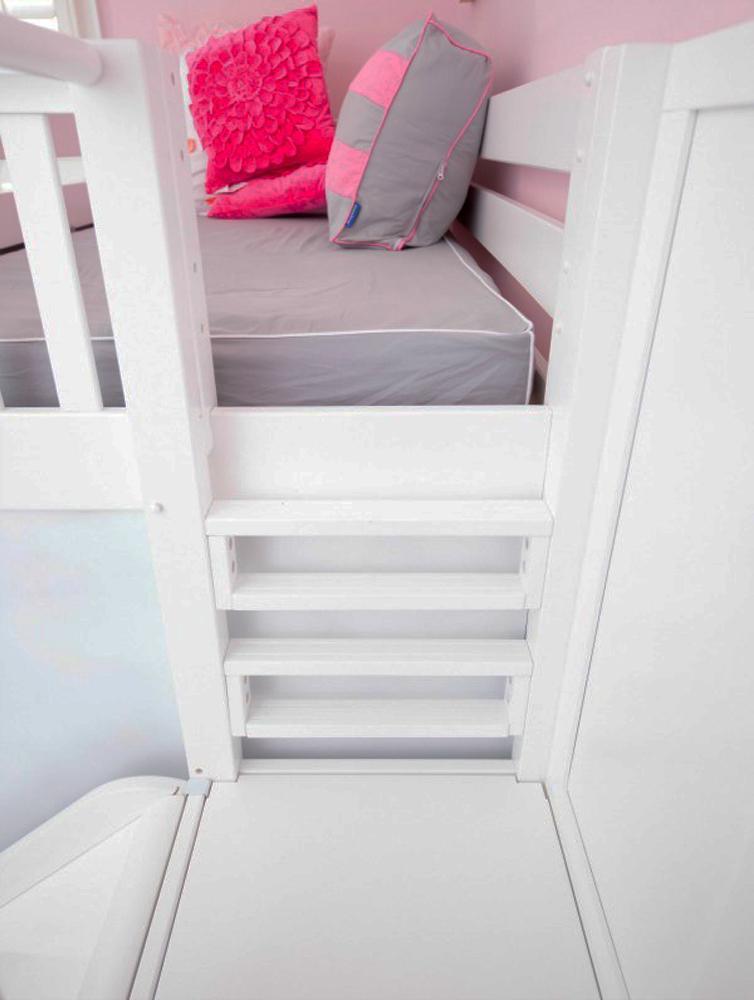 Maxtrix High Bunk w Slide Platform (Choose front or side) - Kids Haven Maxtrix High Bunk w Slide Platform (Choose front or side) - Kids Haven