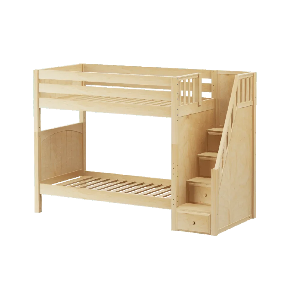 Maxtrix Basic High Bunk (Ladder or Staircase) - fabric options - Kids Haven