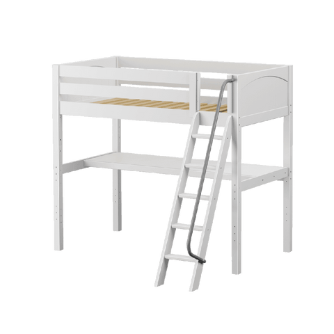 Maxtrix Ultra High Loft w Front Angled Ladder w Table - Kids Haven Maxtrix Ultra High Loft w Front Angled Ladder w Table - Kids Haven