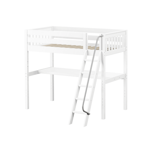 Maxtrix Ultra High Loft w Front Angled Ladder w Table - Kids Haven