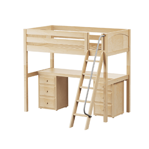 Maxtrix Ultra High Loft w Angled Ladder w Table w 2 Drawers Maxtrix Ultra High Loft w Angled Ladder w Table w 2 Drawers
