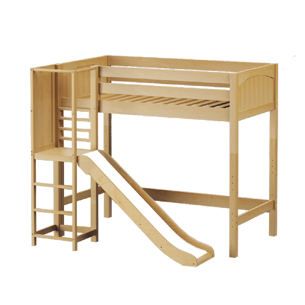 Maxtrix High Loft w Slide Platform (Choose front or side) - Kids Haven Maxtrix High Loft w Slide Platform (Choose front or side) - Kids Haven
