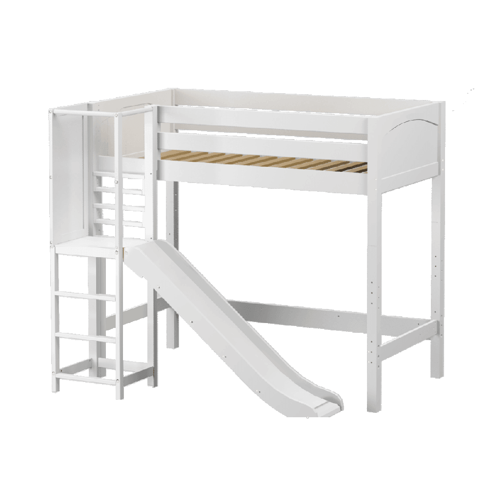 Maxtrix High Loft w Slide Platform (Choose front or side) - Kids Haven Maxtrix High Loft w Slide Platform (Choose front or side) - Kids Haven