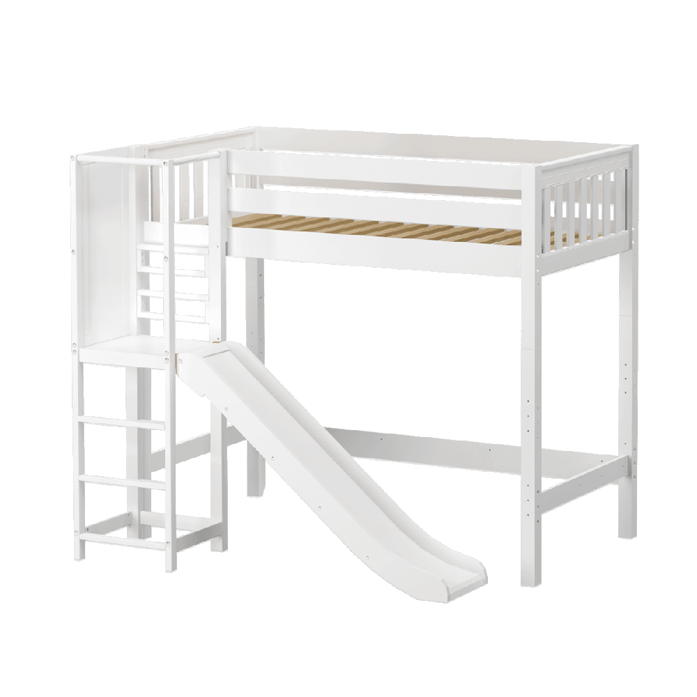 Maxtrix High Loft w Slide Platform (Choose front or side) - Kids Haven Maxtrix High Loft w Slide Platform (Choose front or side) - Kids Haven