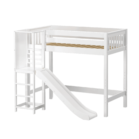 Maxtrix High Loft w Slide Platform (Choose front or side) - Kids Haven Maxtrix High Loft w Slide Platform (Choose front or side) - Kids Haven