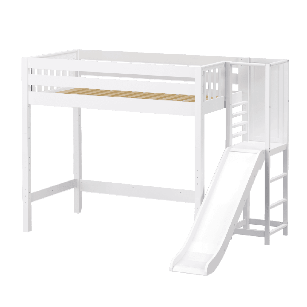 Maxtrix High Loft w Slide Platform (Choose front or side) - Kids Haven Maxtrix High Loft w Slide Platform (Choose front or side) - Kids Haven