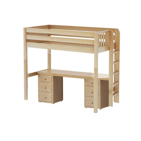Maxtrix High Loft w Side Straight Ladder w Table w Drawers Maxtrix High Loft w Side Straight Ladder w Table w Drawers