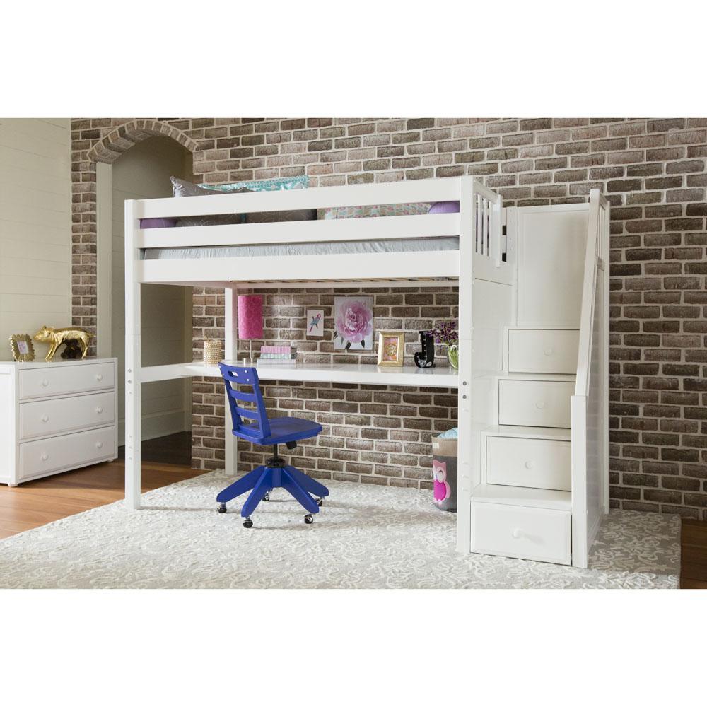 Maxtrix High Loft w Staircase w Table - Kids Haven Maxtrix High Loft w Staircase w Table - Kids Haven