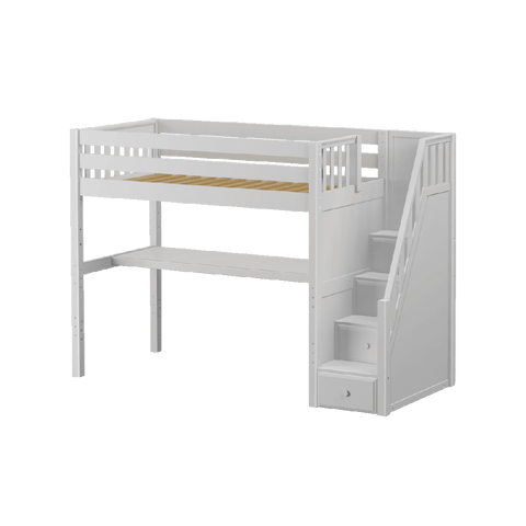 Maxtrix High Loft w Staircase w Table - Kids Haven Maxtrix High Loft w Staircase w Table - Kids Haven
